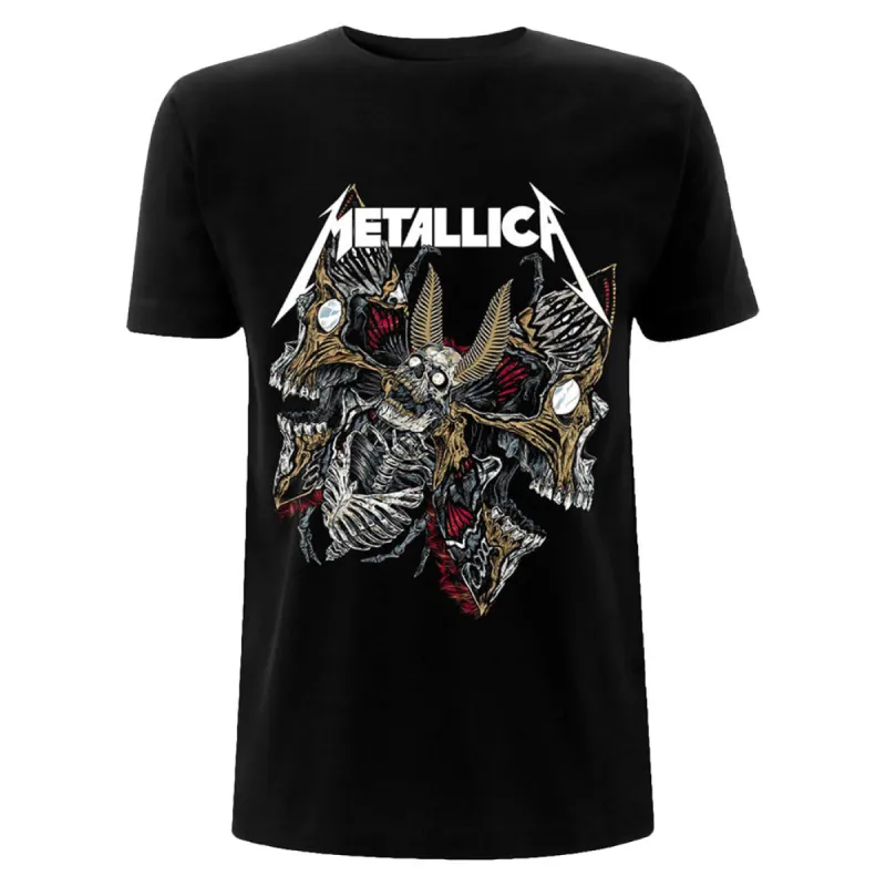 Skull Moth Slim Fit T-shirt sold by Rockabilia