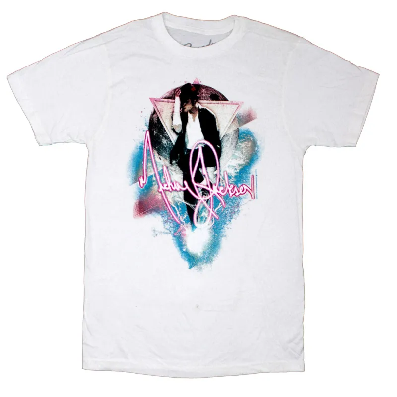 Moonwalk White Slim Fit T-shirt sold by Rockabilia