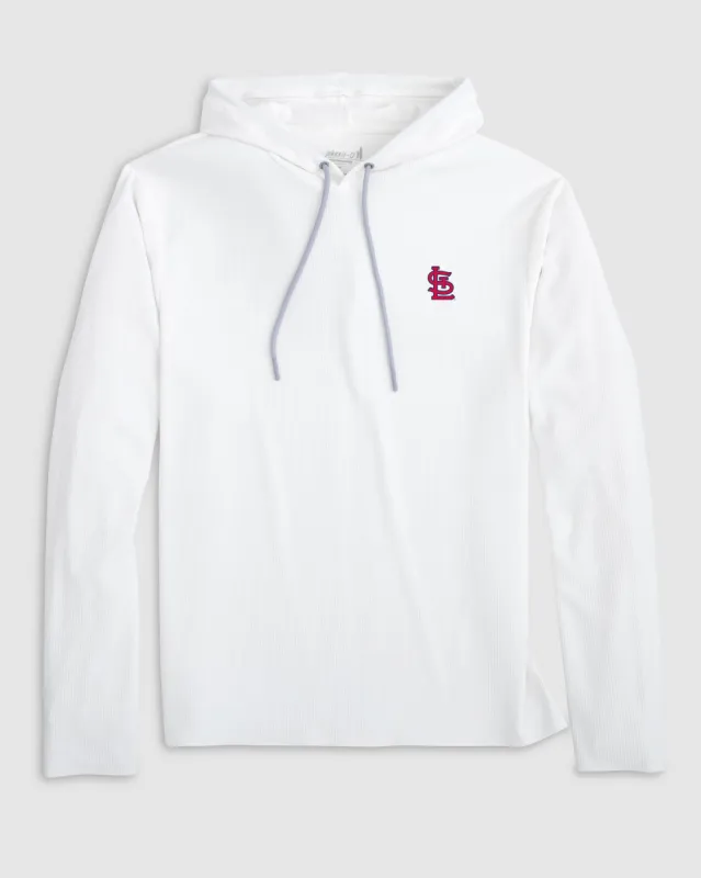 St. Louis Cardinals Hoppin Performance Drawstring Hoodie sold by Johnnie-O