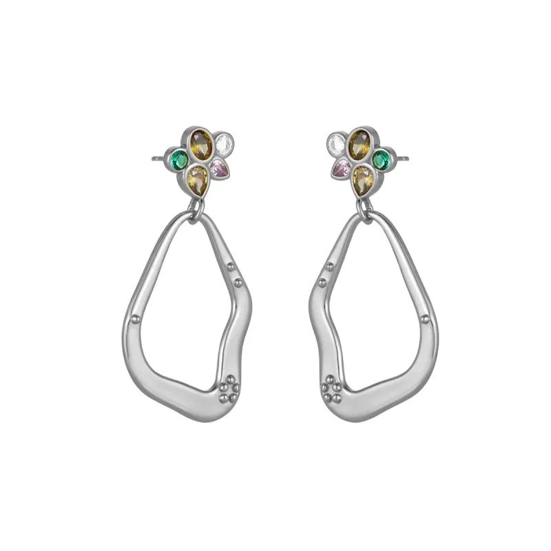 LOLA EARRINGS SILVER sold by FYB JEWELRY