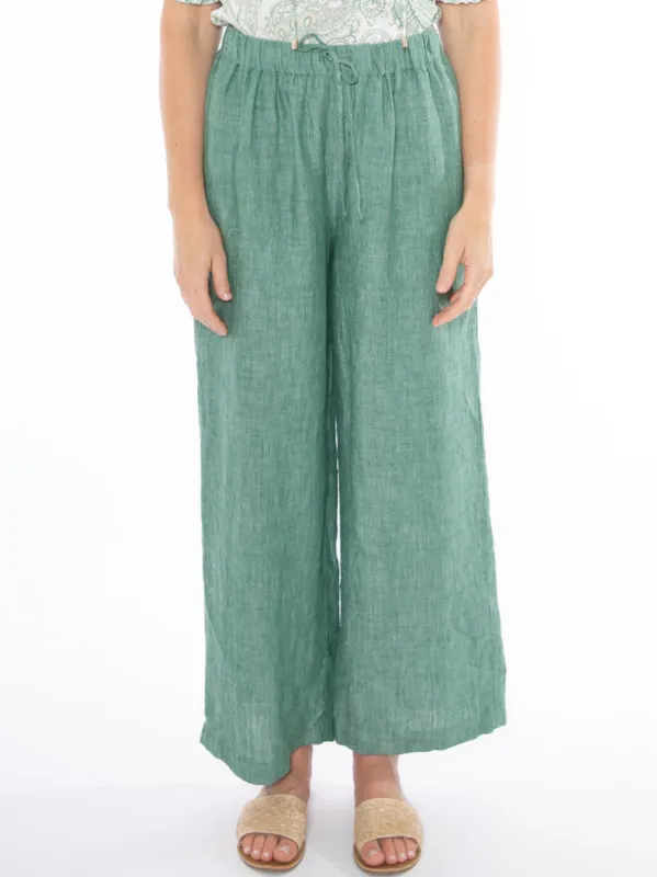 JUMP WIDE LEG LINEN PANT sold by ENNI