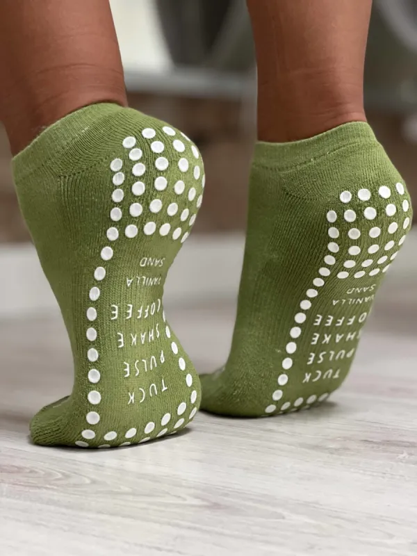 Ankle Socks Meet Me At The Barre Avocado Green sold by Ivalo.com