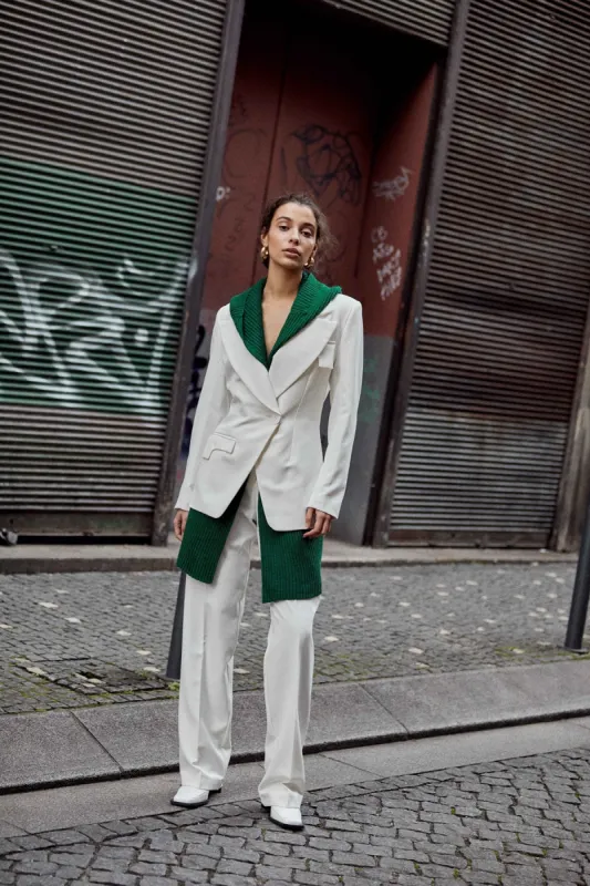 Julieta High-Waist Trousers White sold by Ivalo.com