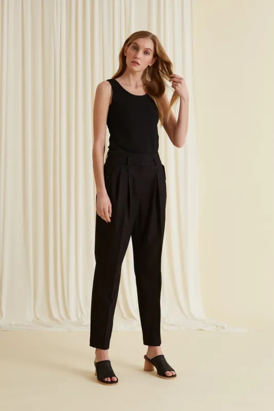 Bali Relaxed Cotton Trousers Blackest sold by Ivalo.com