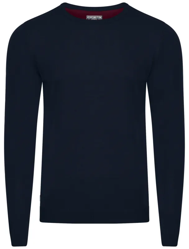 Kensington Eastside Burrow navy jumper sold by Tokyo Laundry
