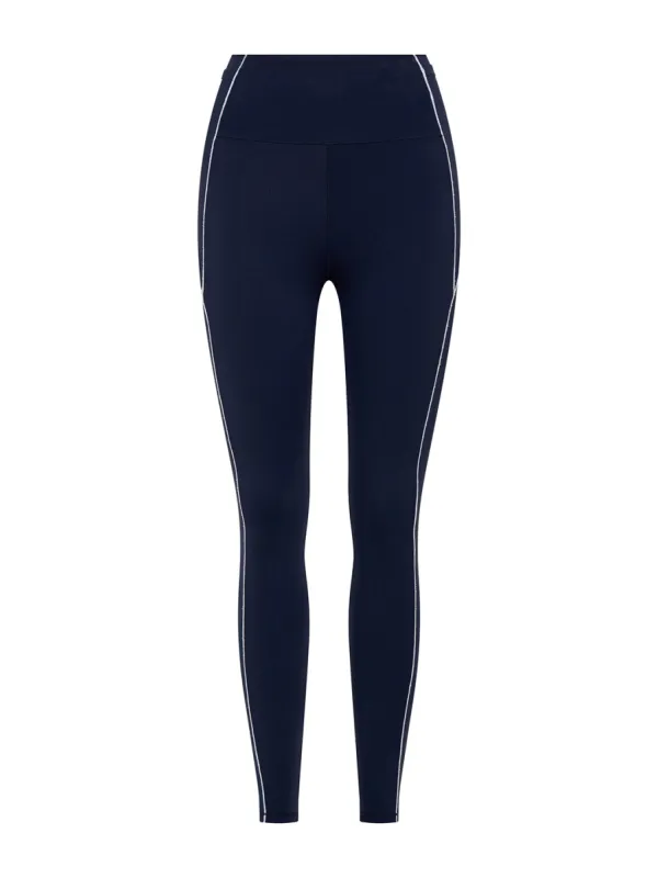 Sports Club Full Length Legging - Navy/White sold by Bondi Active