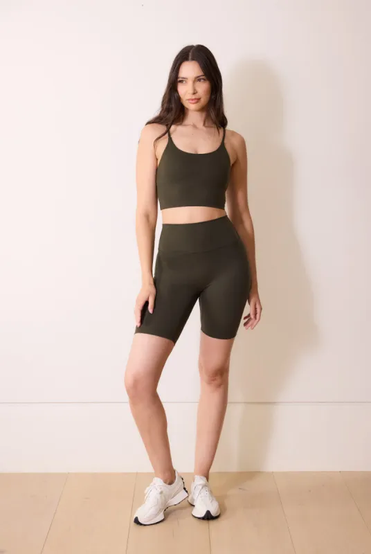 24/7 Revitalise Cycling Shorts - Deep Olive sold by LOVALL