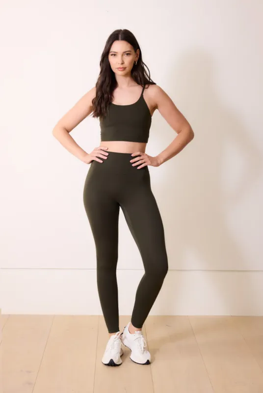 Curve 24/7 Revitalise High Waisted Leggings - Deep Olive sold by LOVALL