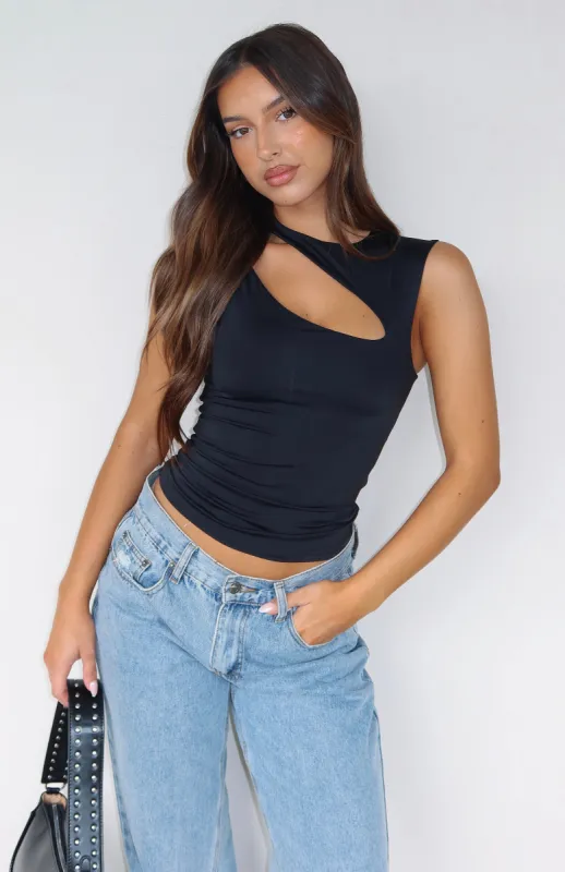 Hypnotised Tank Top Black sold by White Fox Boutique