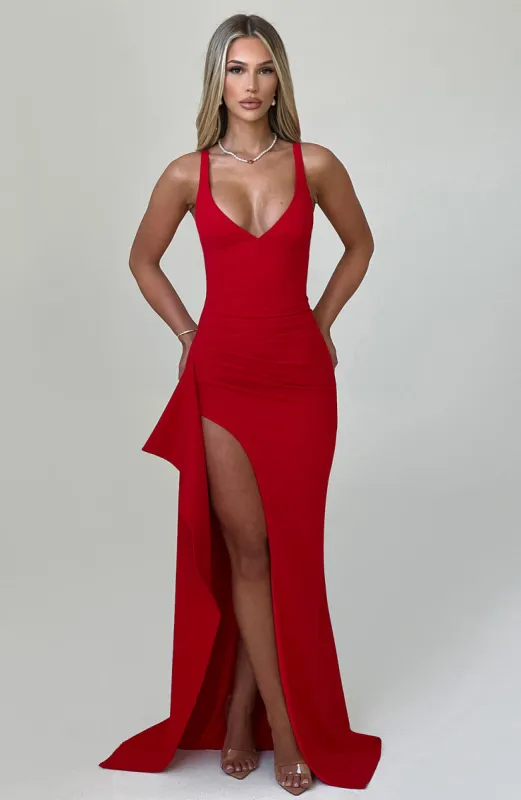 Violetta Maxi Dress - Red sold by Babyboo Fashion