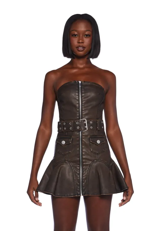 Moira Strapless Mini Dress sold by Dolls Kill