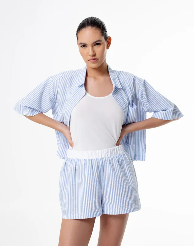 Short rayas azules sold by Gef