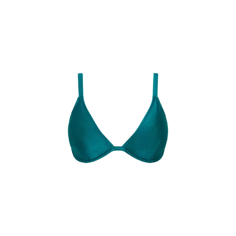Underwire Triangle D+ Cup Bikini Top - Cenote sold by Kulani Kinis