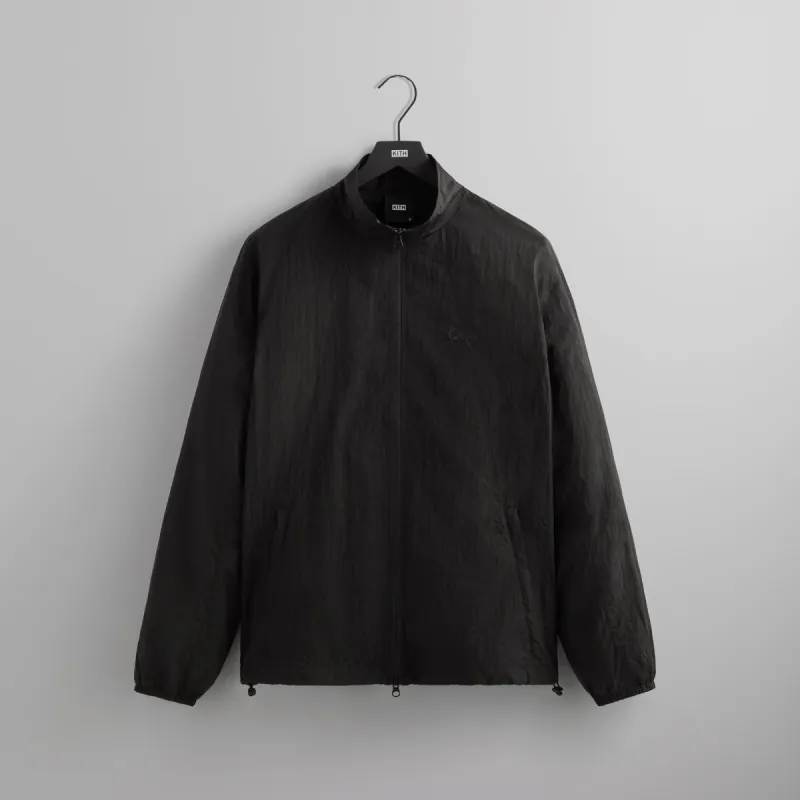 Kith Wrinkle Nylon Windsor Panelled Track Jacket - Black sold by Kith