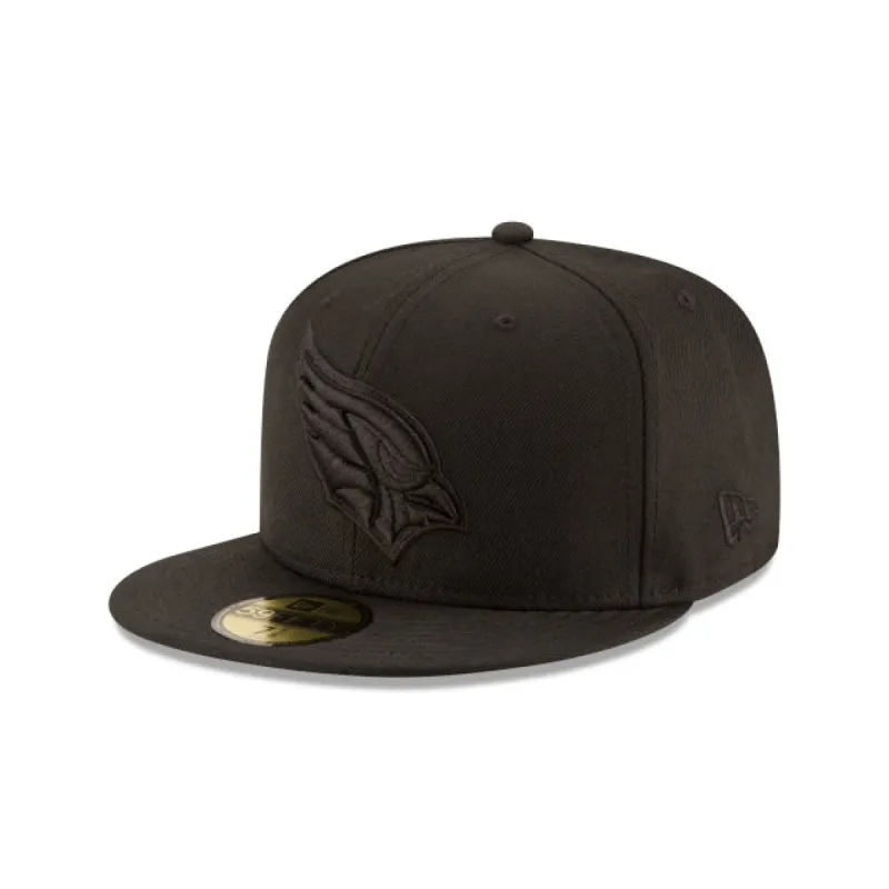 Arizona Cardinals Black On Black 59FIFTY Fitted Hat sold by New Era