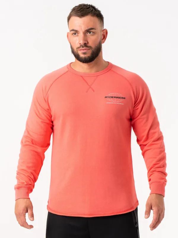 Energy Crew Neck - Coral sold by Ryderwear
