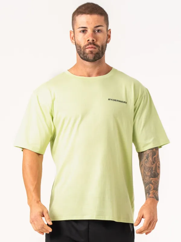Energy Oversized T-Shirt - Lime sold by Ryderwear