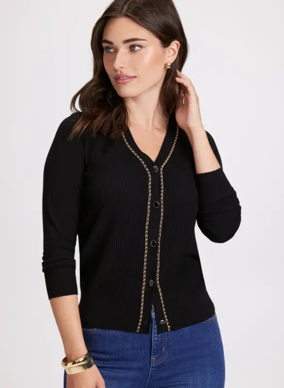 Chain Detail Cardigan sold by Laura