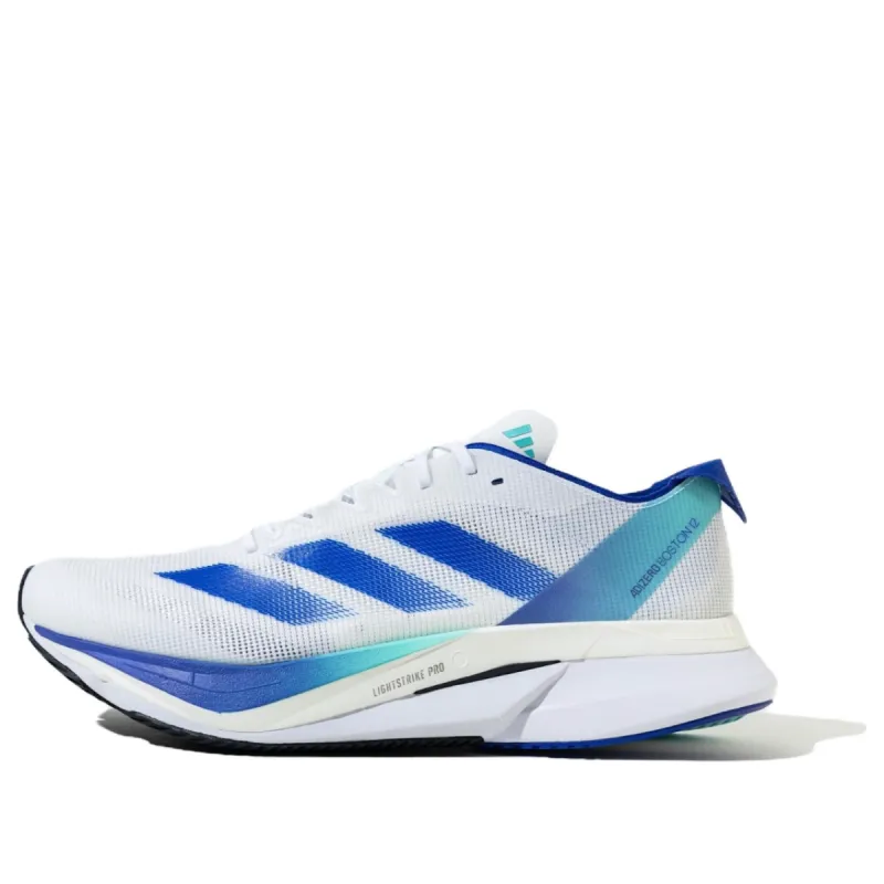 adidas Adizero Boston 12 'White Cobalt Blue' JR2731 sold by KicksCrew