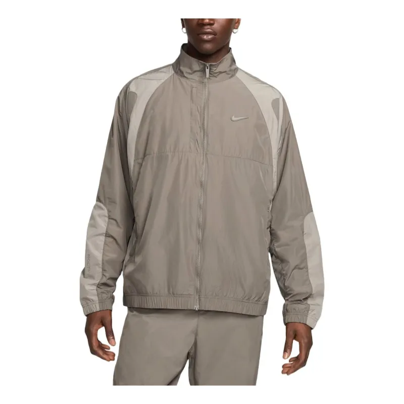 Nike x NOCTA Northstar Nylon Track Jacket 'Olive Grey' FN7666-040 sold by KicksCrew