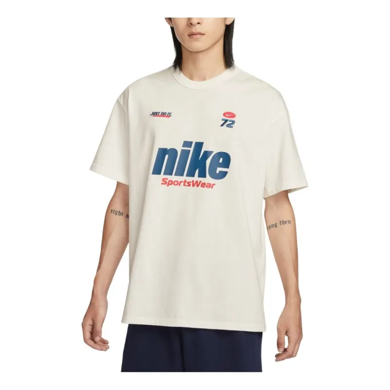 Nike Sportswear Premium Essentials Graphic T-shirt Asia Sizing 'Sail' HQ1570-133 sold by KicksCrew