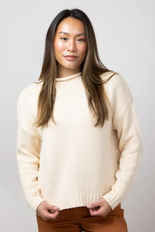 Mock Neck Sweater for Women in Natural | 64284-NATURAL sold by Glik’s