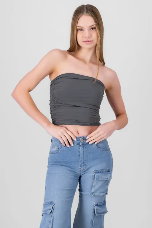 Top Tubo Strapless Drapeado sold by Shasa
