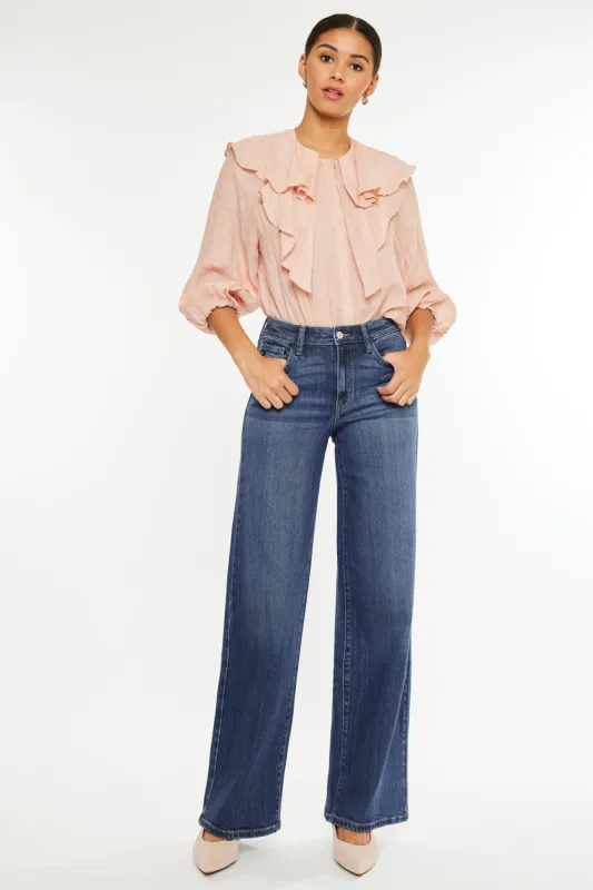 Samara High Rise Wide Leg Jeans sold by Kan Can