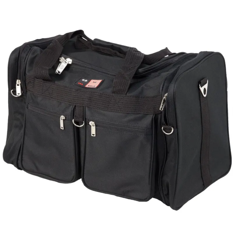 Black 5-Pocket 18 Duffle Bag sold by Old Glory
