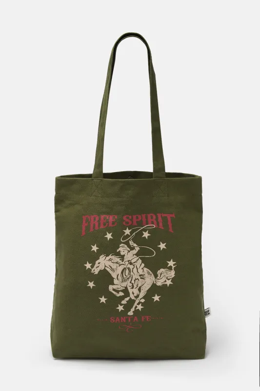 Felix - Cotton Tote Bag with Free Spirit Print sold by Lucy & Yak