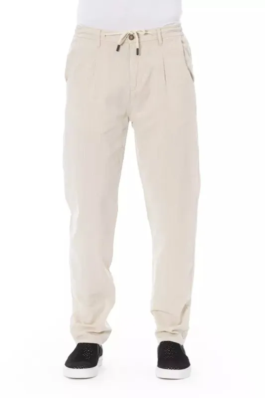 Beige Cotton Men Chino Pants sold by Louxly