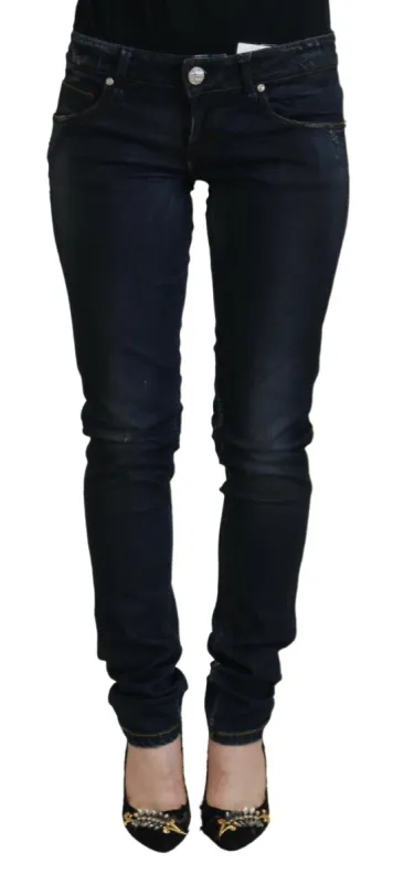 Chic Low Waist Skinny Denim Pants sold by Louxly