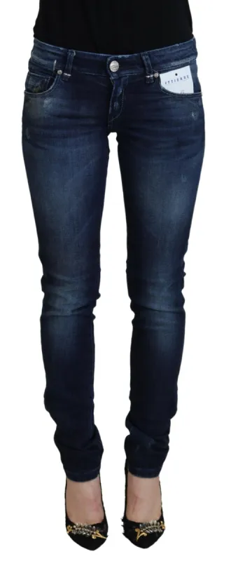 Chic Skinny Low Waist Denim Pants sold by Louxly