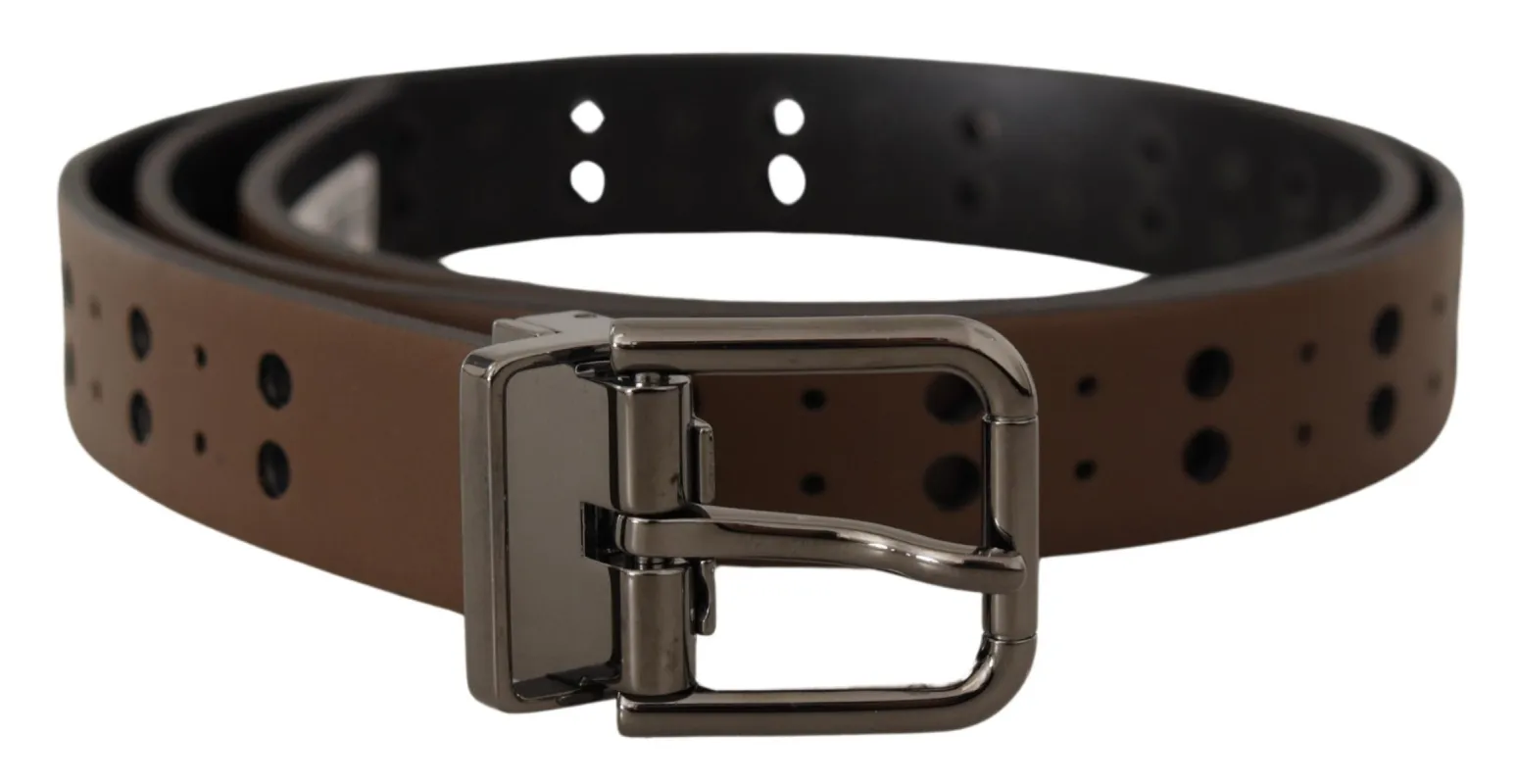 Elegant Leather Belt with Metal Buckle sold by Louxly