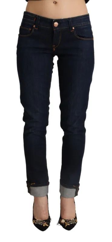 Slim Fit Dark Blue Denim Elegance sold by Louxly