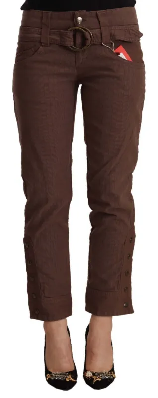 Chic Mid-Waist Cropped Cotton Pants sold by Louxly