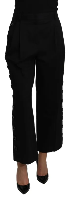 Elegant High Waist Cropped Pants sold by Louxly