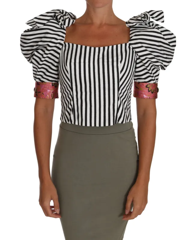 Elegant Cropped Corset Top with Crystal Buttons sold by Louxly
