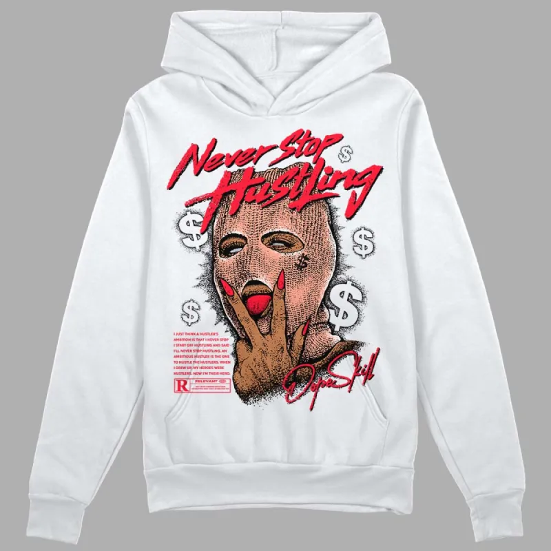 Crimson Bliss 5s DopeSkill Hoodie Sweatshirt Never Stop Hustling Graphic sold by DopeSkill