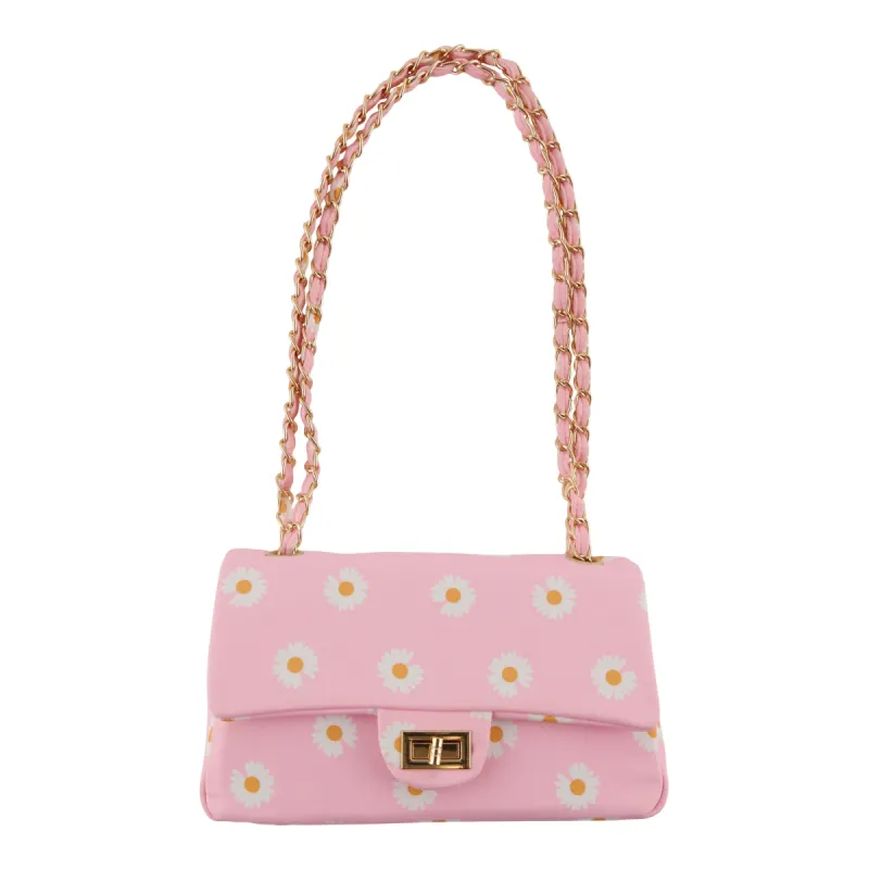 Women's Quilted Flower Shoulder Bag sold by Giant Tiger