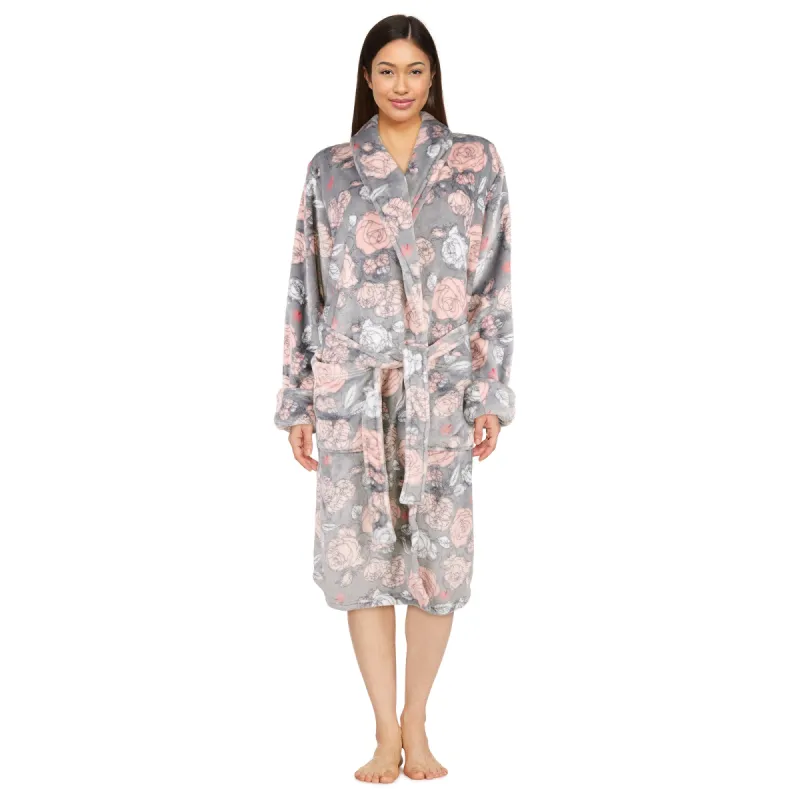 Cure Women's Soft Plush Robe sold by Giant Tiger