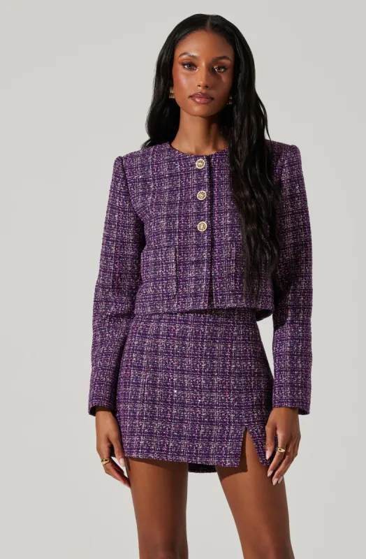 Lyssa Tweed Cropped Jacket sold by Astr
