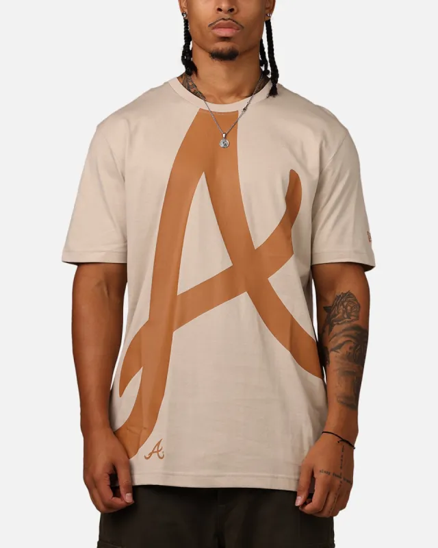 New Era Atlanta Braves Colour Pack T-Shirt Light Beige sold by Culture Kings