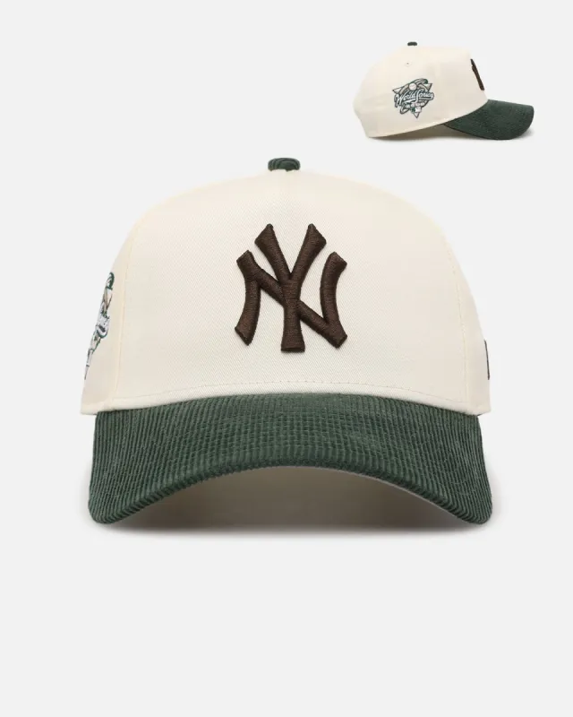 New Era New York Yankees 'Chrome White Green' Corduroy Visor 9FORTY A-Frame Snapback Chrome sold by Culture Kings