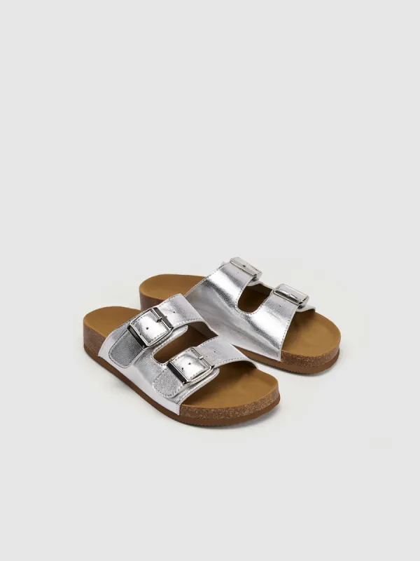 Double Straped Slippers sold by Urban Revivo