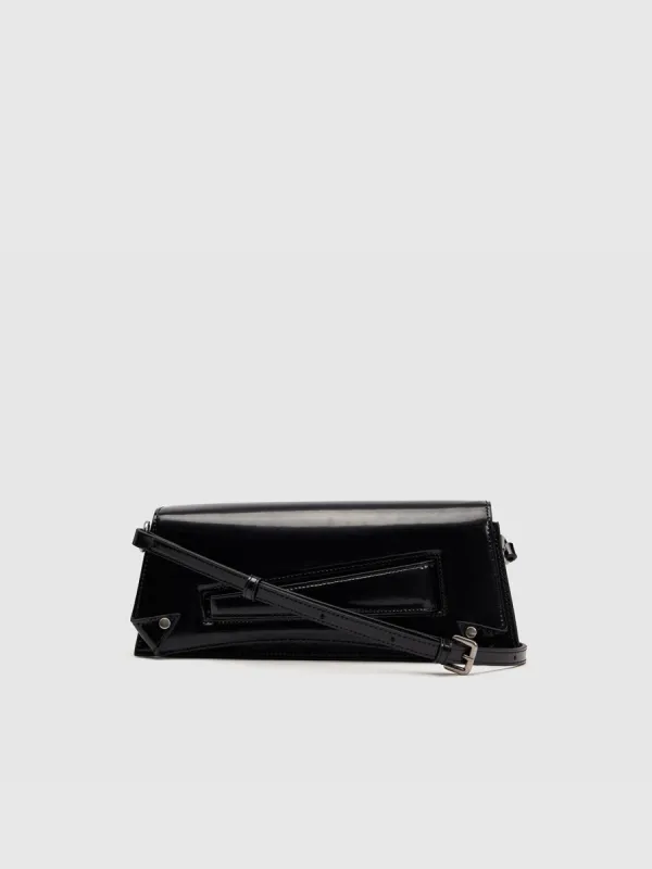 Flip Front Vegan Leather Shoulder Bag sold by Urban Revivo