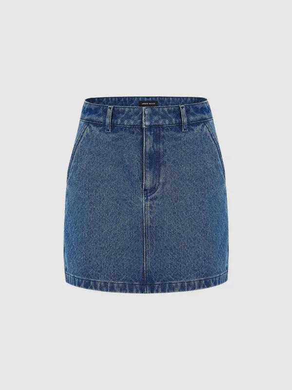 Midi Denim Skirt sold by Urban Revivo