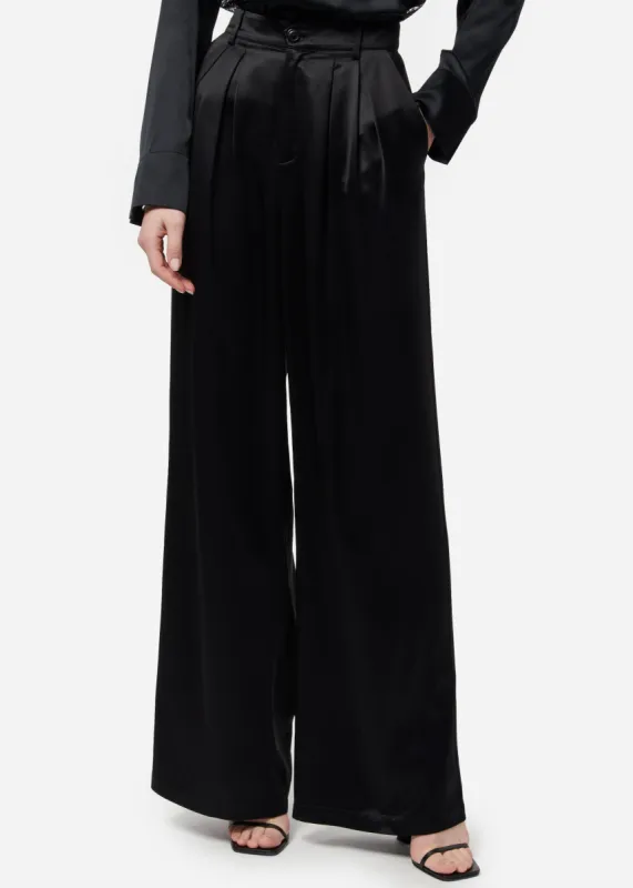 Davina Wide Leg Pant Black sold by Cami NYC