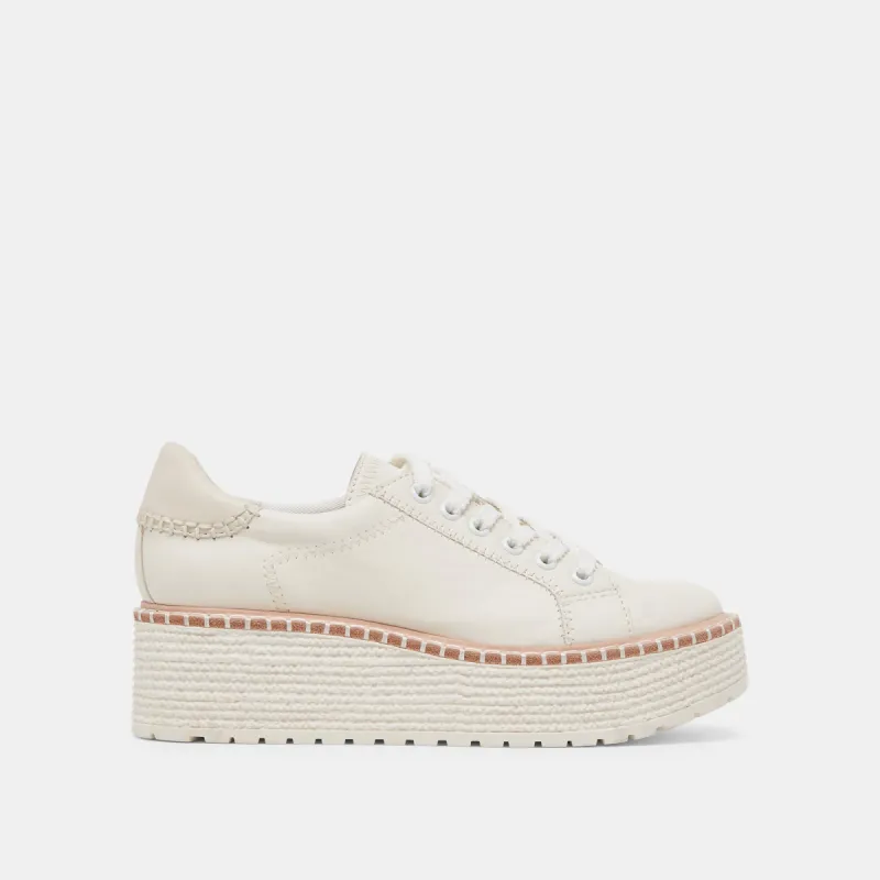 TWAIN SNEAKERS WHITE LEATHER sold by Dolce Vita