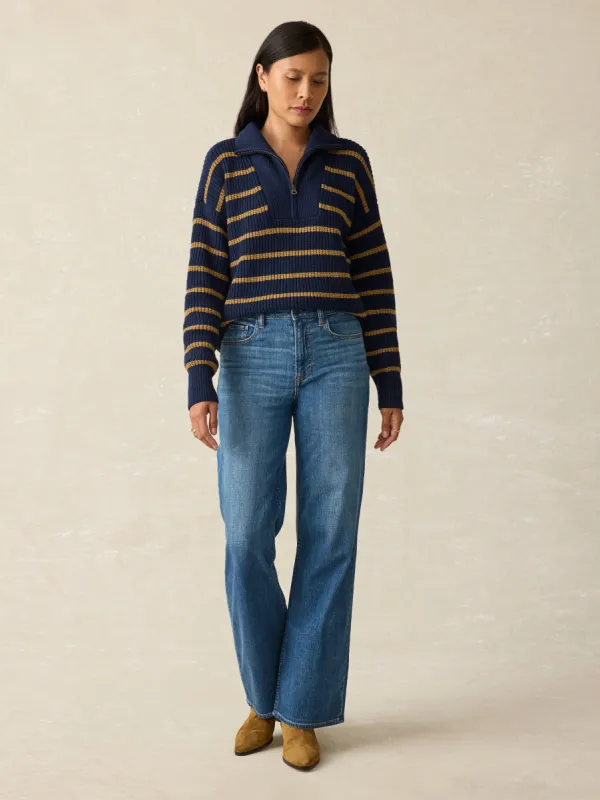 Mariner Sweater - Lakemont Stripe sold by Faherty